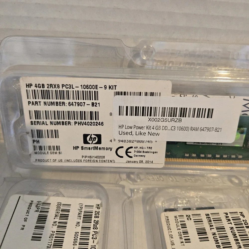 14 Used‎ Mixed Lot HP 2GB 500656-b21 DDR-400MHz Dual Rank Memory Module See Pics
